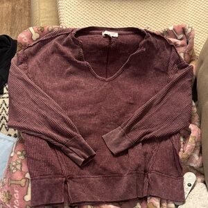 Women's Burgundy Sweater